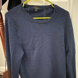 Men’s J Crew Merino Wool Navy Sweater - Size M